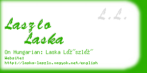 laszlo laska business card